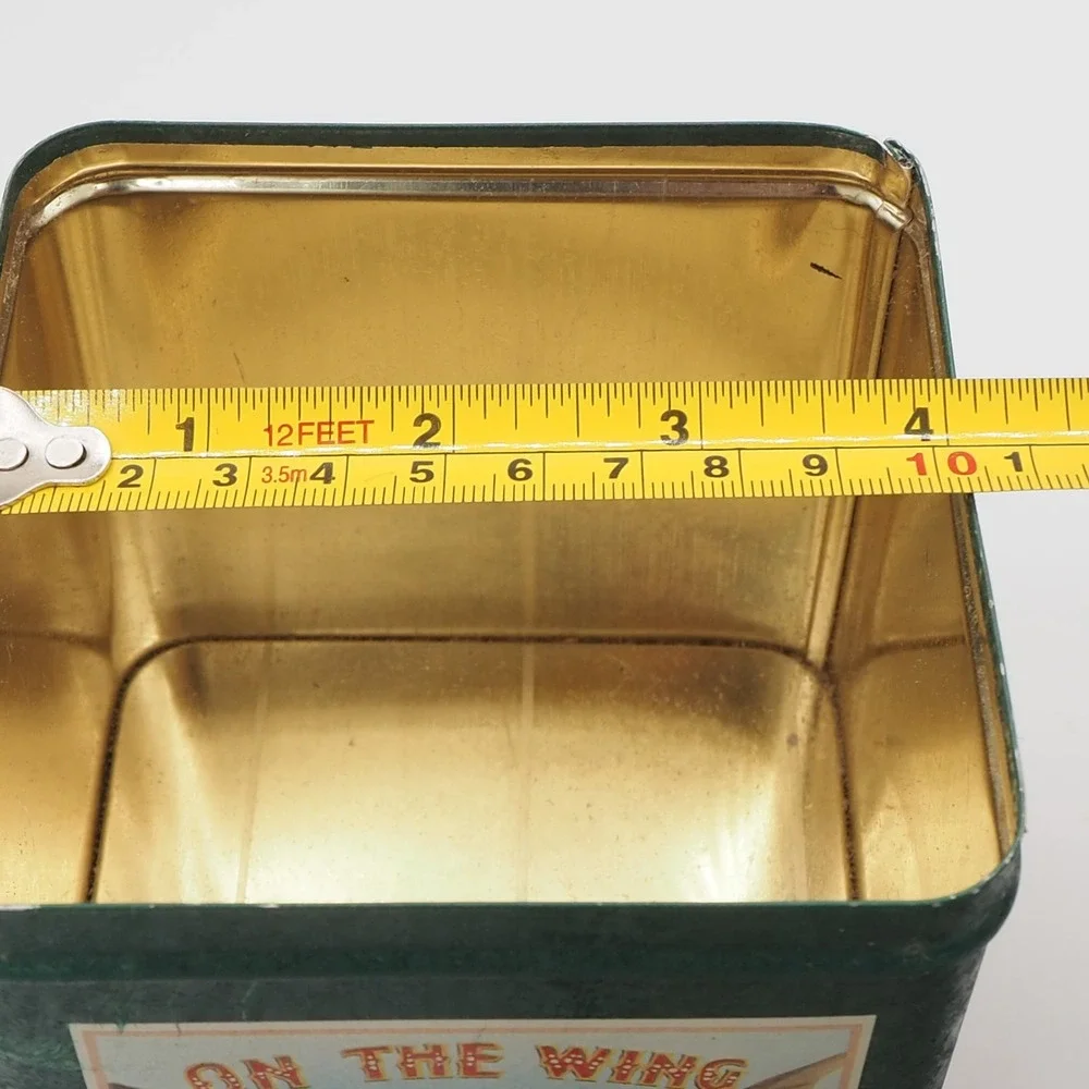 Vintage Metal Tin Box Mallard Stag Jack Rabbit Retro Keepsake Container Rustic